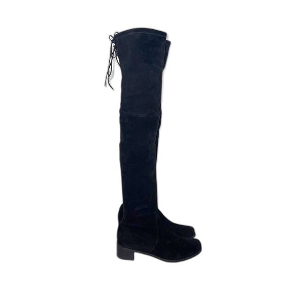Stuart Weitzman Midland Suede Over The Knee Boot - Black 10 - Picture 5 of 14